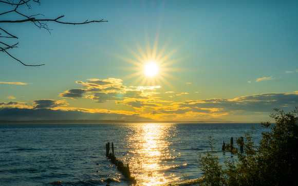 Sun Star Prior to Sunset