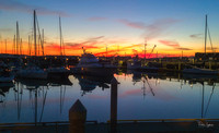 Everett Marina Sunset Reflections