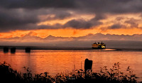 Edmonds Ferry at Sunset