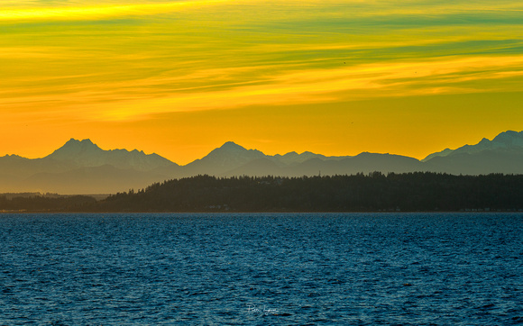 Winter Sunset Edmonds WA